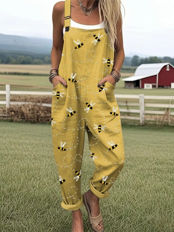 Kunstnerisk jumpsuit i bomuld