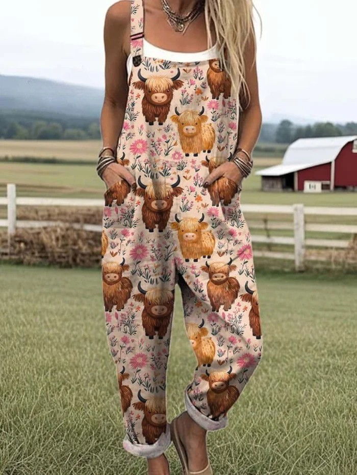 Kunstnerisk jumpsuit i bomuld