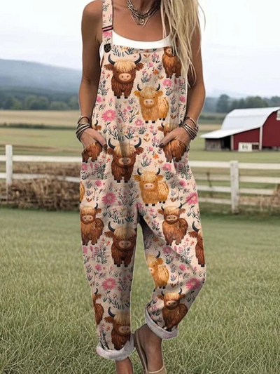 Kunstnerisk jumpsuit i bomuld